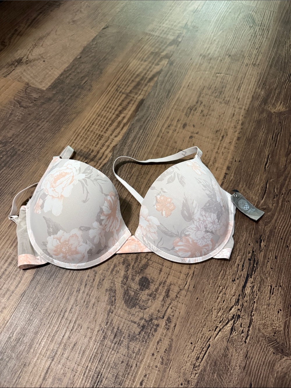 Vince Camuto Blush Floral Lightly Padded Underwire Bra